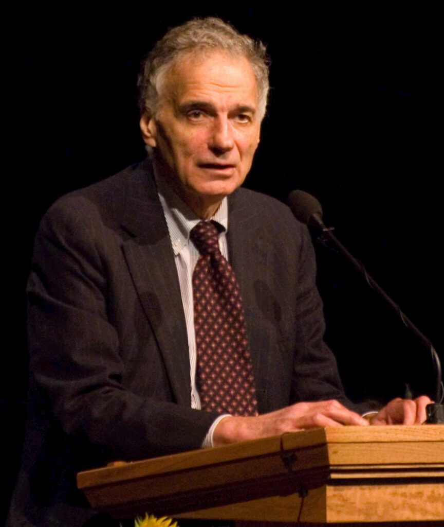 Ralph Nader phote; a Lebanese American political activist,