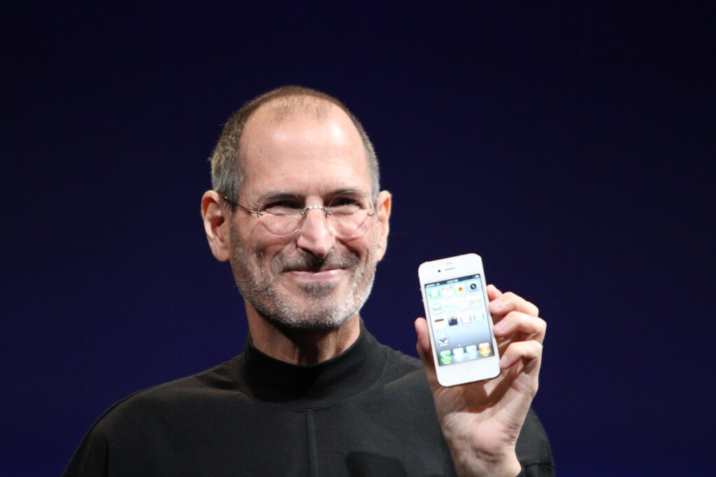 photo of Steve Jobs, the co-founder of Apple and one of the most Famous Arab Americans people