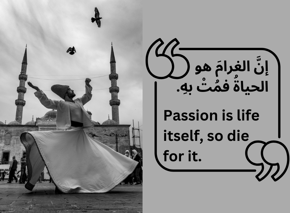 Photo of Arabic quote about life and love