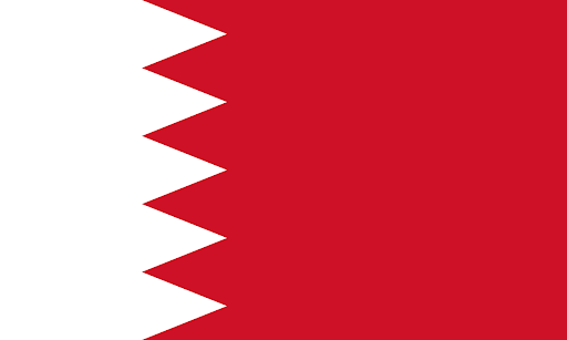 The flag of Bahrain