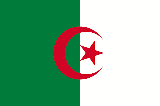 The flag of Algeria