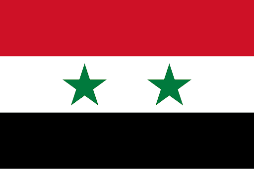 The current flag of Syria