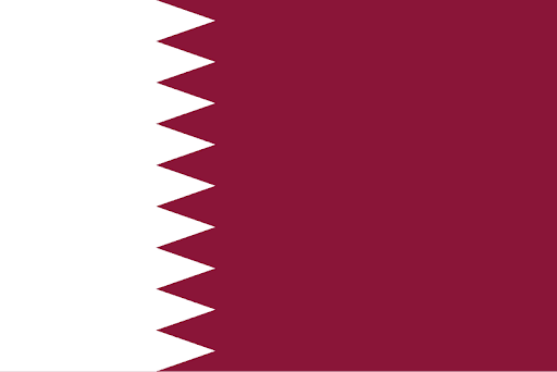  The flag of Qatar