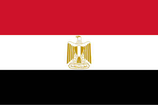 The flag of Egypt